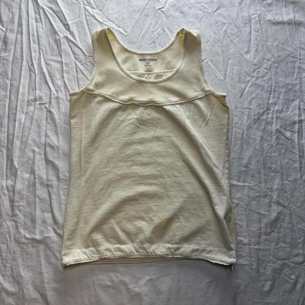 Woolrich Butter Yellow Tank Top Sz XS